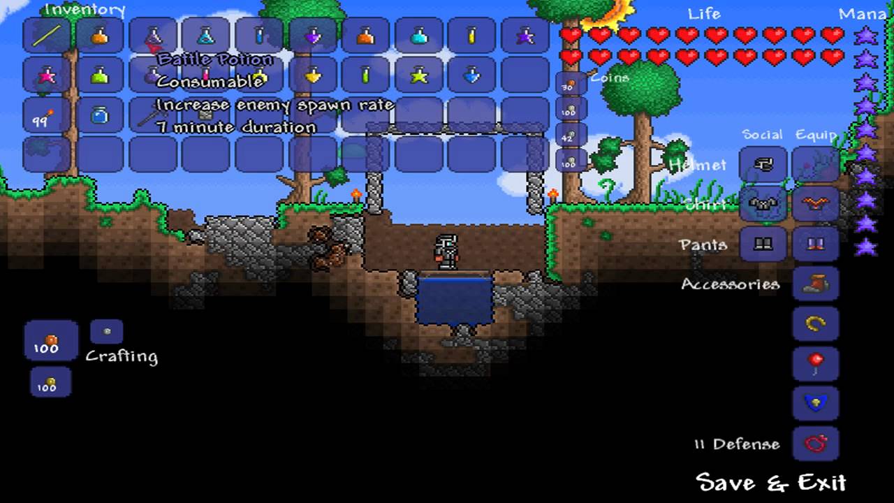 Terraria 1.0.5 - How to Make ALL of the New Potions [+ Where to Find