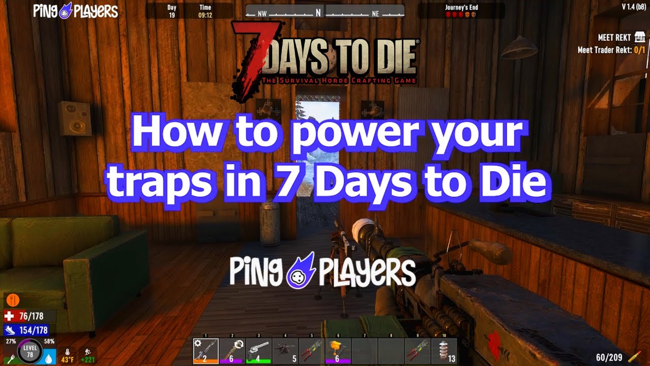 How to Power Your Traps in 7 Days to Die (Wiring Tutorial)