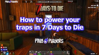 How to Power Your Traps in 7 Days to Die (Wiring Tutorial)
