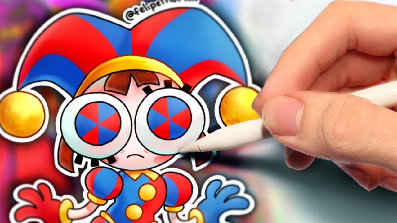 Eu Desenhei o Circo Digital em Estilos Bizarros
