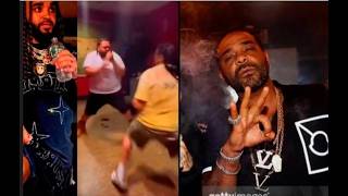 Jim Jones Aff Nj Bl00d Rapper Albee Al B**td0wn & Chased By 300 Pound Man Shaped Like Queens Flip