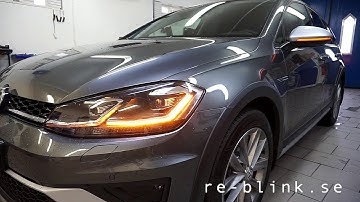 Dynamic indicator VW Golf 7 facelift retrofit sidemirror turn signal