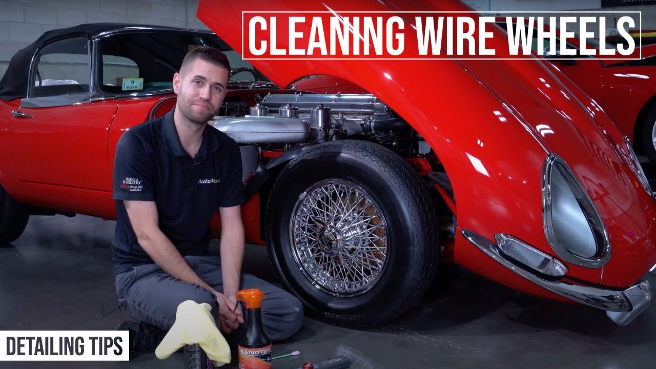 Detailing Tips l Cleaning Wire Wheels l 1969 Jaguar E-Type - YouTube