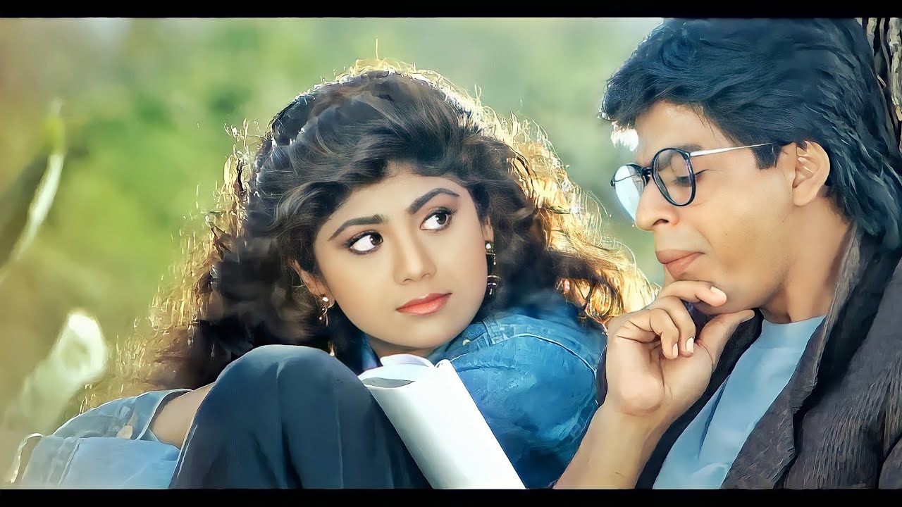 Kitaben Bahut Si   4K video  Baazigar  Shahrukh Khan Shilpa Shetty  90s Hits Songs