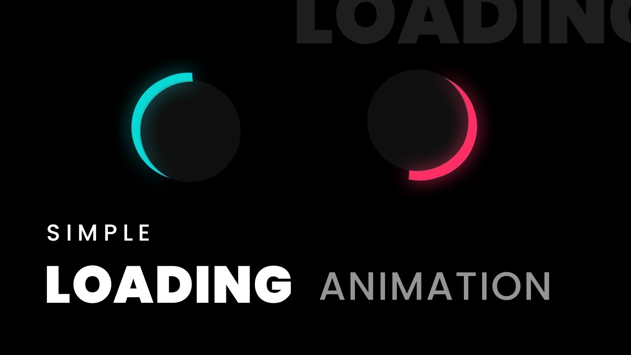 Simple loading. CSS loading animation.