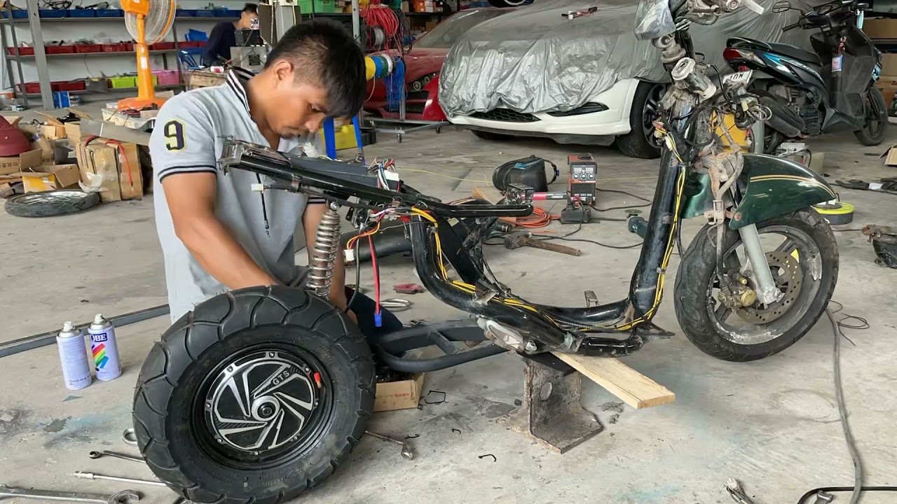 เปลี่ยนฟีโน่เป็นรถมอเตอร์ไซค์ไฟฟ้า