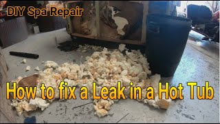 How to find and Fix A Leak in a Hot Tub .. DIY Spa Repair .. Arizona Hot Tub Factory
