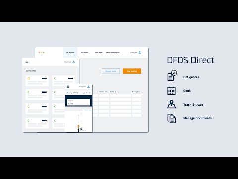 DFDS Direct is your one-stop tool for logistics management