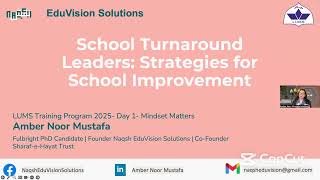 School Turnaround Leaders: Strategies for School Improvement