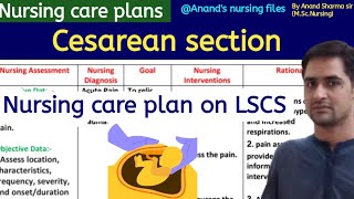 Nursing care plan on Cesarean section//Nursing care plan on lower segment Caesarean section (LSCS)