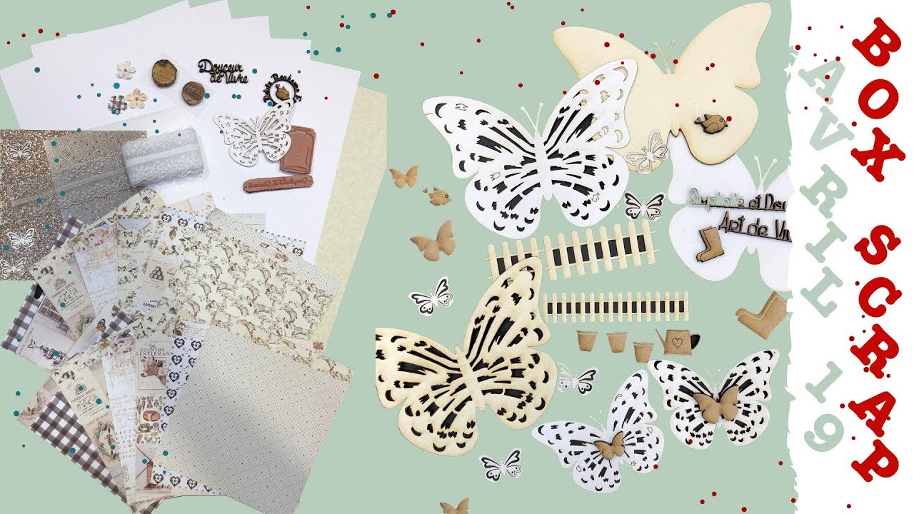 Présentation des kits d'avril 19 chez toutencolle scrapbooking tiendas