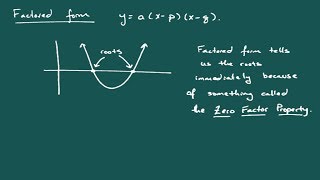 Parabolas - Standard Form and Factored Form