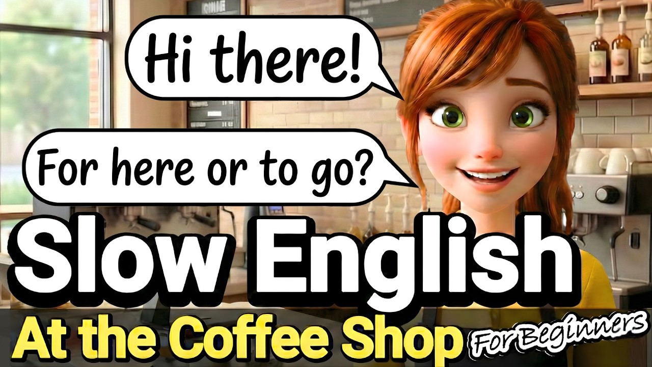 Как заказать кофе на английском | Order & Take Orders with Eva | A2-B1 | Slow English Story