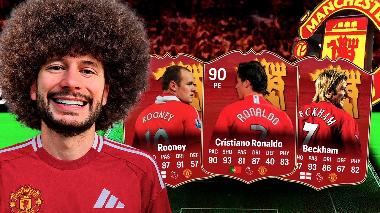 MONTEI UM TIME DE LENDAS DO MANCHESTER UNITED! 🔴 (CORTO O CABELO QUANDO PEGAR 15 VITORIAS 😂)