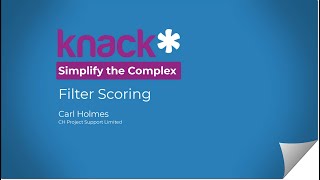 Filter Scoring - Knack Database