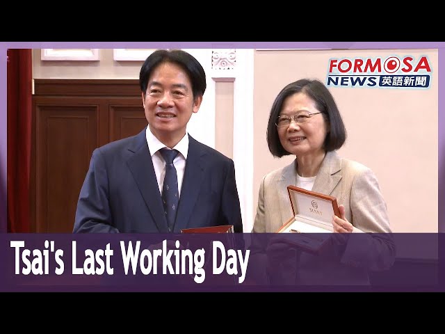 Outgoing President Tsai Ing-wen has her last working day at the Presidential Office｜Taiwan News