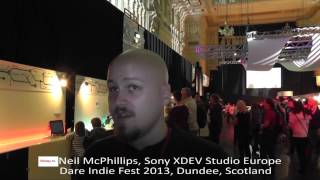 Dare Indie Fest 2013 - Neil McPhillips Sony XDEV Studio (TayScreen/FifeTayTV Production)