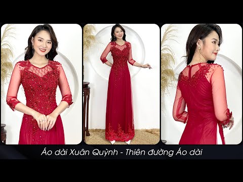 Video Áo dài Mẹ - Sui Gia đính Đá Pha Lê, Kết Hoa Thêu, Ngọc... - youtube