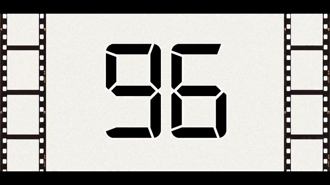 Countdown from 96 to 0 (Retro) - YouTube