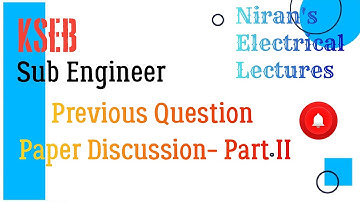 KSEB Sub Engineer- Previous Question Paper Discussion | Niran