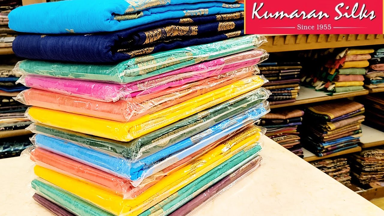 Tnagar Kumaran Silks Tissue Silk Dola Silk Hand Embroidery design Sarees collection