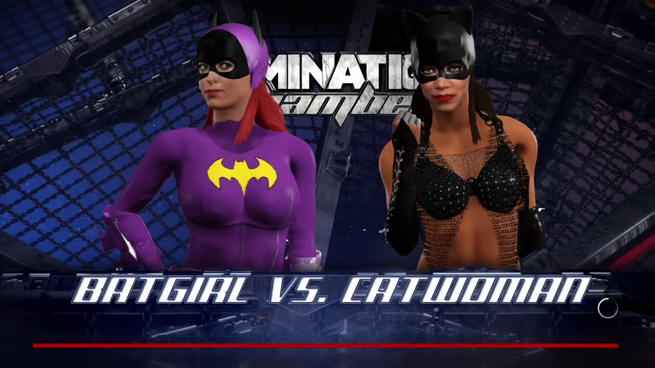 WWE Batgirl vs Catwoman - Low Blow Match