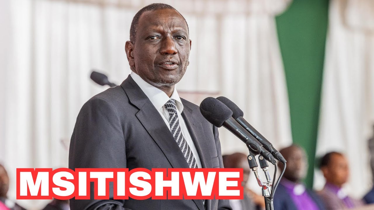 'Msitishwe na watu wa mtandao!' President Ruto full speech in Eldoret church as Gen Zs occupy JWM!!