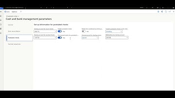 44 D365FO Cash and Bank management parameters overview - YouTube #Learning
