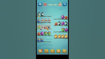 🏅BIRD SORT PUZZLE 🐦 LVL 183 🦉Gameplay Walkthrough🎮 #shorts #birdsort #birdsortpuzzle #walkthrough
