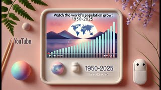 🌍 Watch the World’s Population Grow! (1950-2025) 📊 | Satisfying Data Visualization