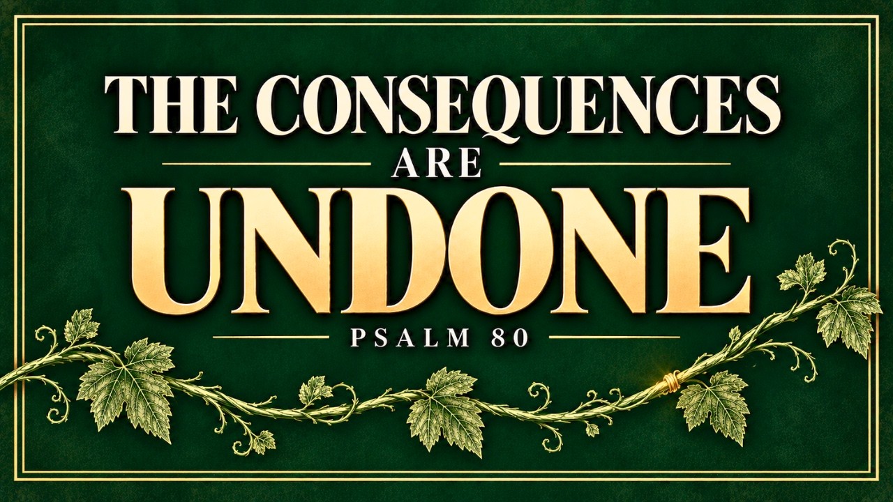 Psalm 80: Correct a Mistake and Undo the Consequences