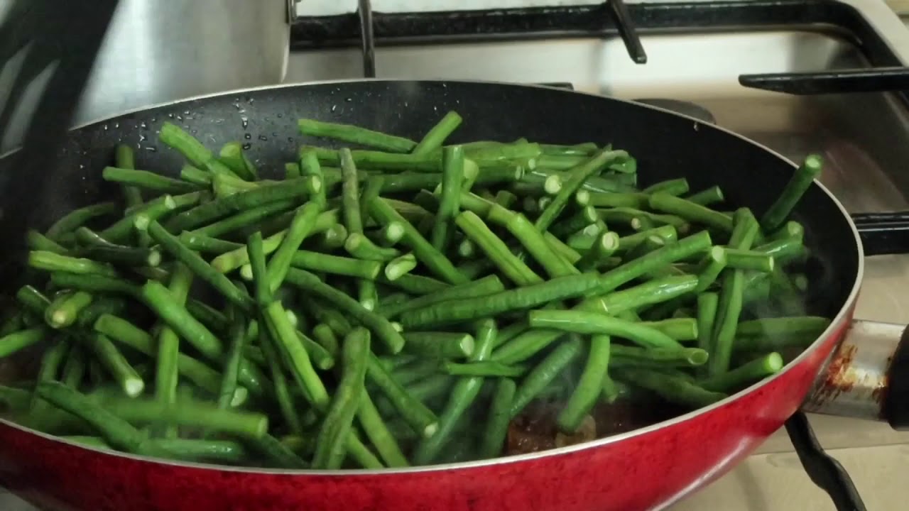 Stir fry long beans with oyster sauce YouTube