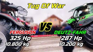 Massey Ferguson 8730 S VS Deutz-Fahr 8280 TTV - Tug Of War match/Which wins? [1080p] #Shorts