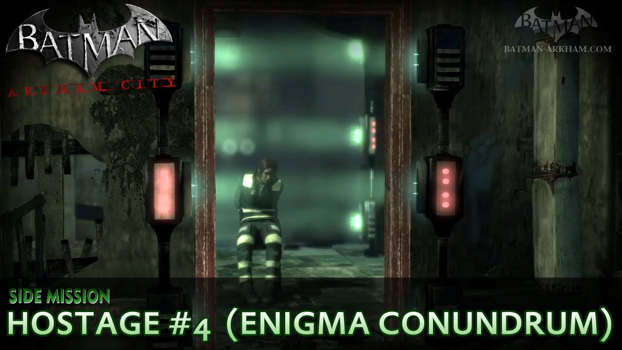 Batman: Arkham City - Riddler Hostage #4 - Enigma Conundrum Side Mission  Walkthrough - YouTube