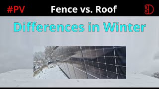 PV FENCE vs PV ROOF Optimalization of PV strings for winter Conditions #rh3d
