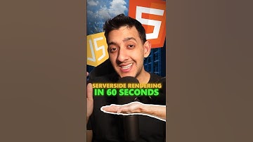 How serverside rendering works in 60 seconds #webdevelopment