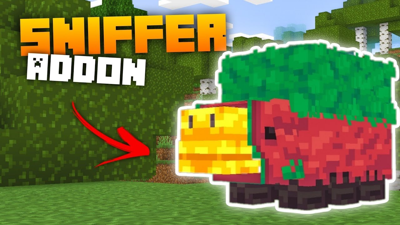 How to get Sniffer Mob in MCPE! • Sniffer Addon for MCPE • Sniffer Mob Addon