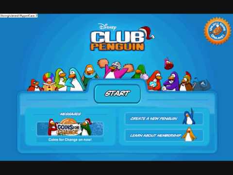 Club Penguin New Login Screen