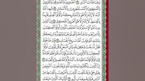 سورة آل عمران (من الآية ١٦-٢٩)