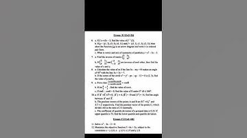 Class 10 SEE 2079 Optional math question paper Pokhara 🔥🔥🔥