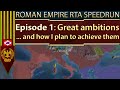 EU4 Roman Empire Speedrun GUIDE -- Episode 1: Great ambitions... and how I plan to achieve them