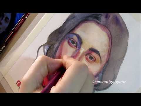 Видео: Быстро, просто, понятно как рисовать портрет акварелью. #советыпорисованию
