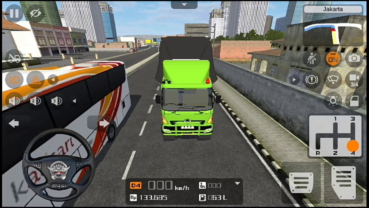 Mobil Truk  Hino Lohan Simulator  Mundur Alon Alon Mod 