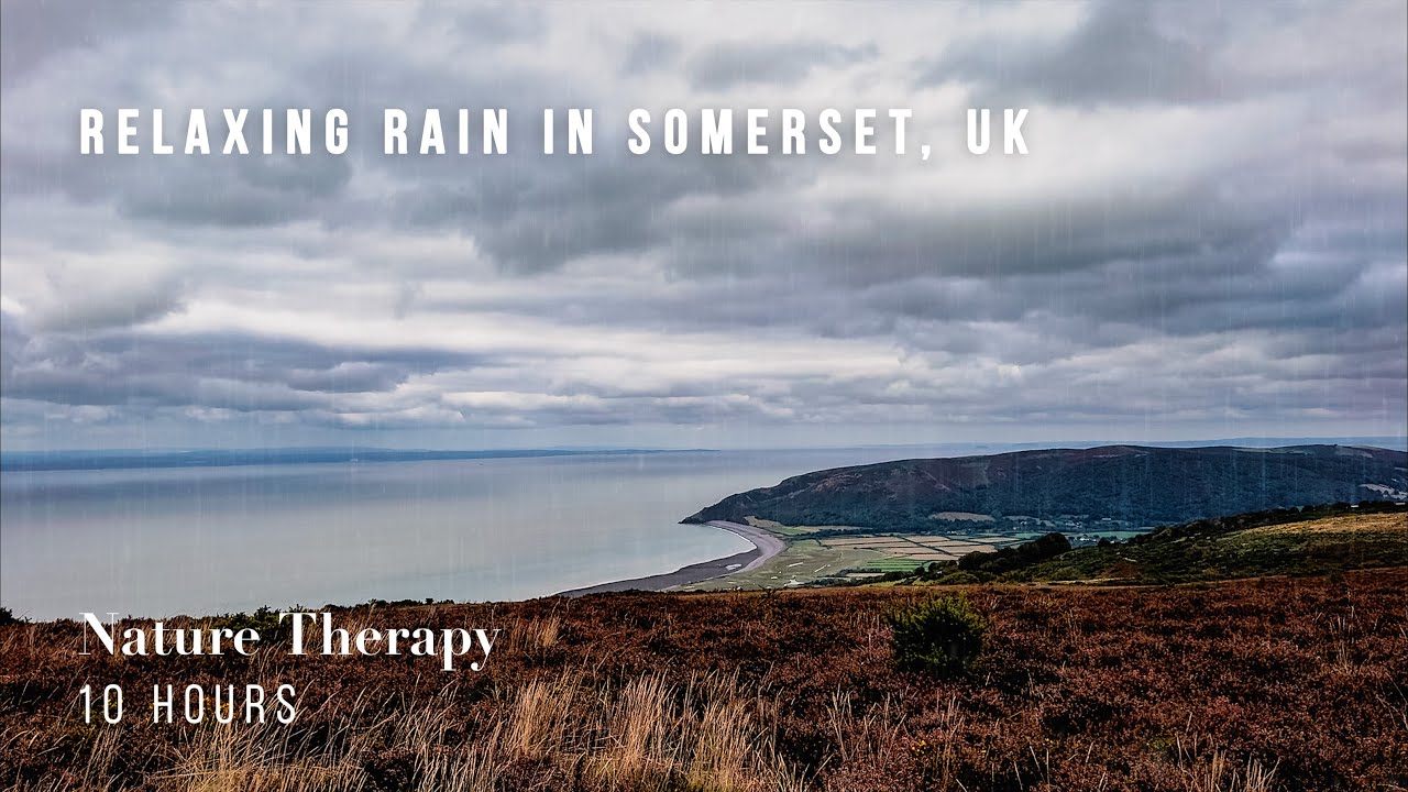 Relaxing Rain Over Ocean Cliffs – 10 Hours Sleep, Relaxation & Stress Relief | Somerset Rain Sounds