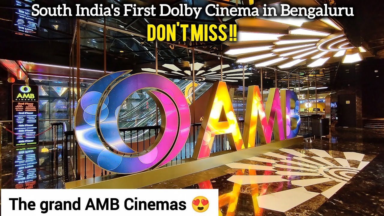 👌😍 Недавно открылись | Кинотеатры AMB Cinemas с великолепным дизайном 🖤💛 | Величественные | Бангалор