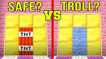 Minecraft: SPOT THE TROLL!!! - FAKE DOORS & BLOCKS!