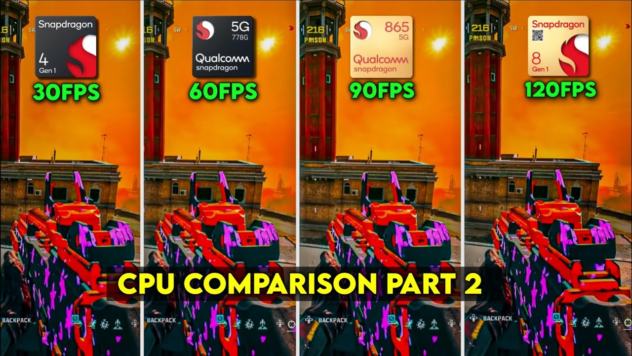 All Snapdragon CPU COMPARISONS In Warzone Mobile!! 🤯