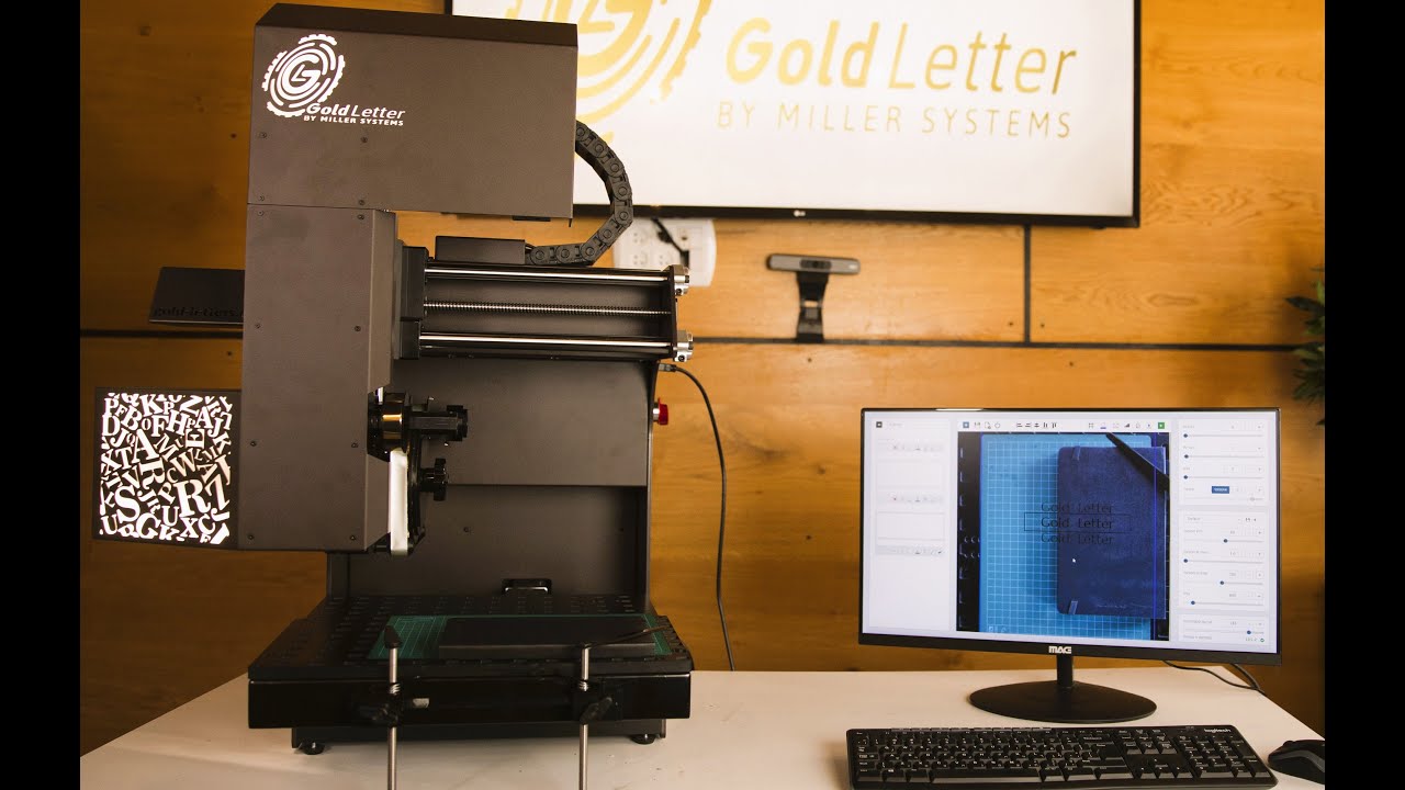 Hot Foil Stamping Machine - Gold letter - YouTube