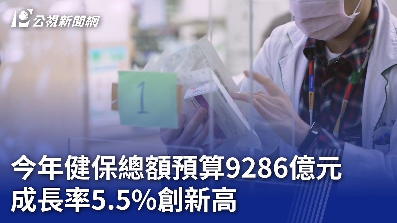 今年健保總額預算9286億元 成長率5.5%創新高｜20250109 公視晚間新聞 - YouTube