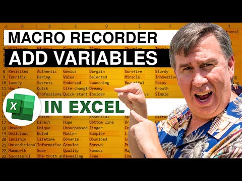 Excel - Add Variables to Fix Recorded Excel Macro - Episode 1778